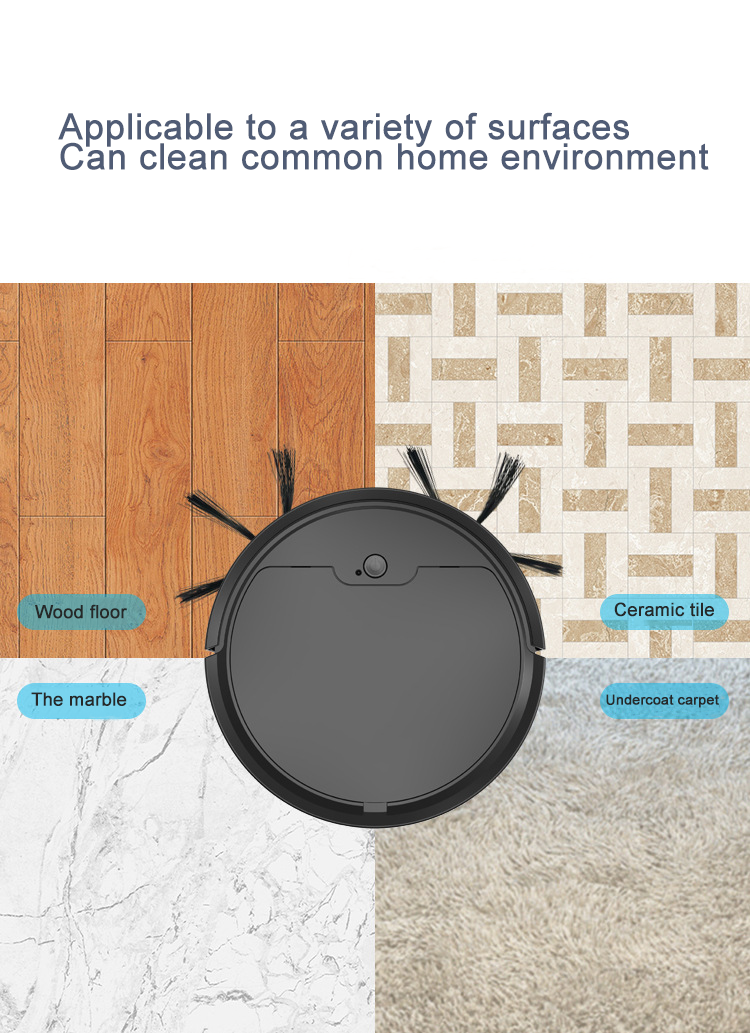 CleanBot – Robot Aspirateur Intelligent 3-en-1 (Balaye, Aspire & Lave)